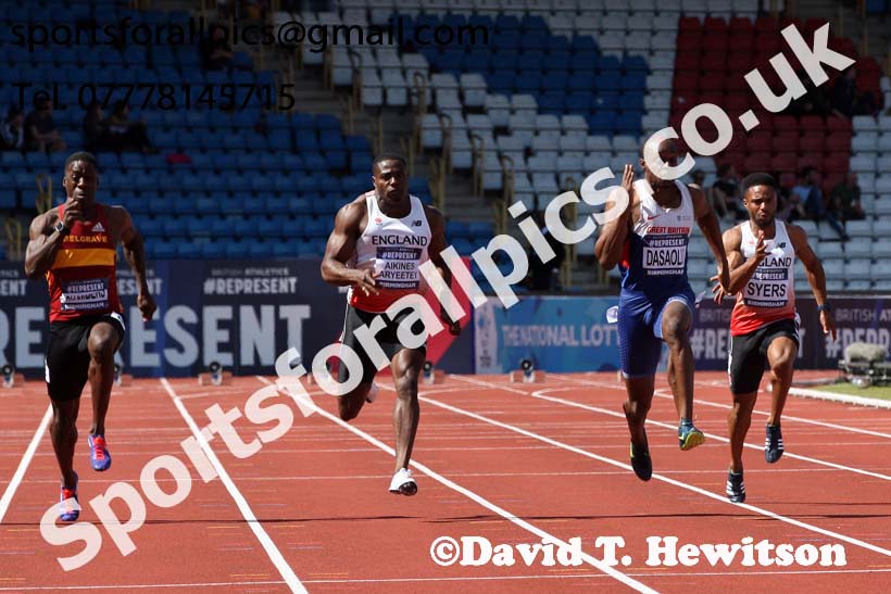 Mens 100 metres, World Championship Team Trials, Alexander Stadium, Birmingham